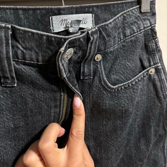 NWT Madewell Rigid Denim Straight Mini Skirt in Hideaway Wash- Size 24 - Picture 5 of 11